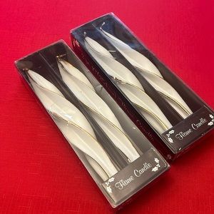 4X 10” vintage twisted candles